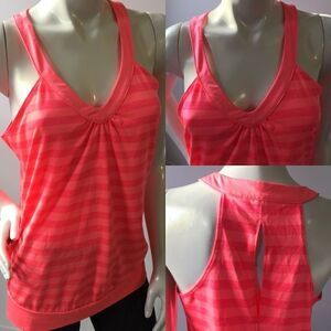 Old Navy Coral color active keyhole back Top